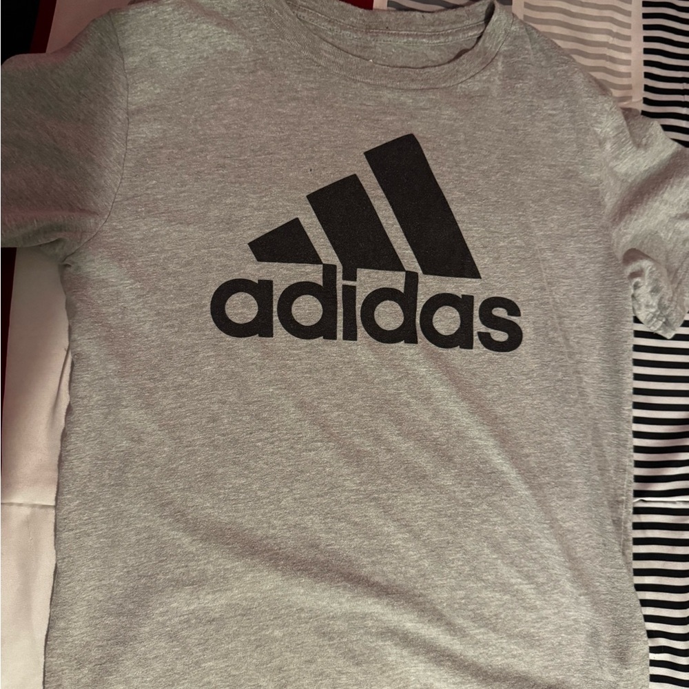 Adidas Kids Heather Gray Tee